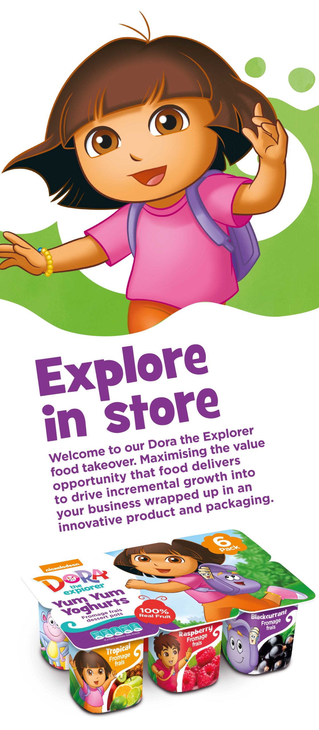 Glendale Creative Nickelodeon Dora Explorer Food Packaging Concept