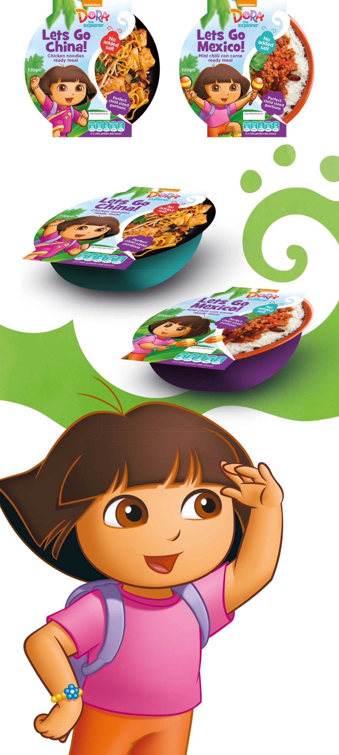 Glendale Creative Nickelodeon Dora Explorer Food Packaging